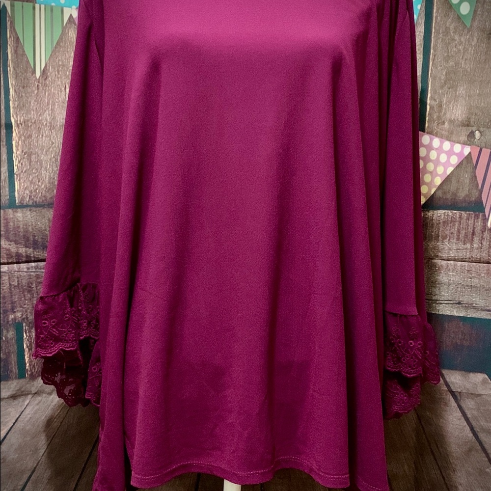 Pretty Ruffle Cuff Top - Picture 2 of 5